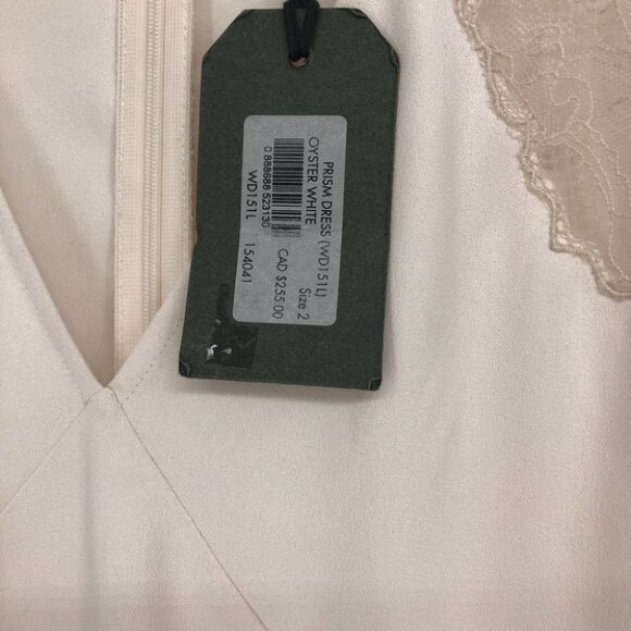 NWT  Allsaints Prism mini Dress Oyster White lace size 2 w/flaw - Picture 9 of 15